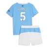 Koszulka piłkarska Manchester City John Stones #5 Strój Domowy dla dzieci 2025-26 tanio Krótki Rękaw (+ Krótkie spodenki)
